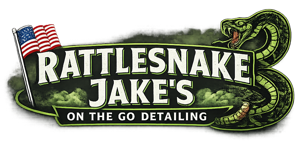 Rattlesnake Jake's Auto Detailing Logo